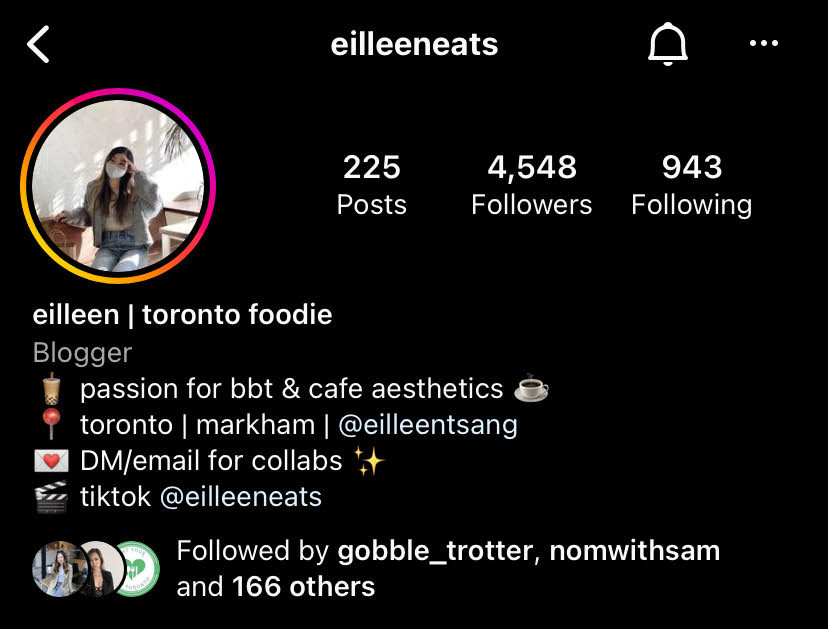 When did you start your Instagram page @Eilleeneats?