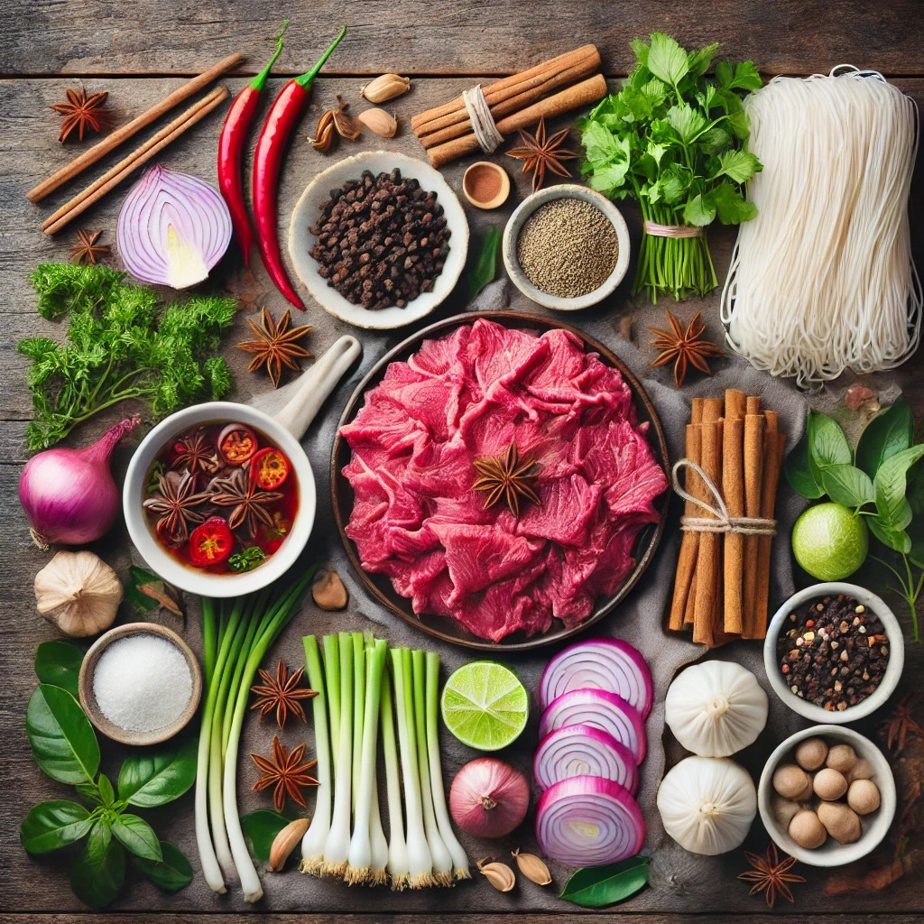 Making Phở Tái at home