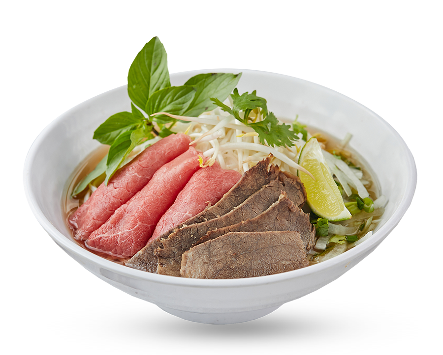 Rare Beef and Well Done Beef (Phở Tái Nạm)