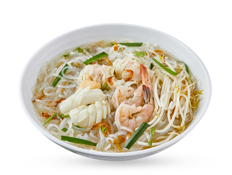 Seafood Rice Noodle in Soup (Hủ Tíu Đồ Biển)