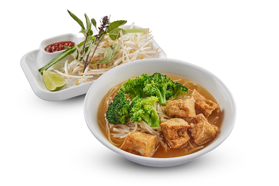 Rice Noodle Soup with Vegetable and Tofu. (Phở CHAY)