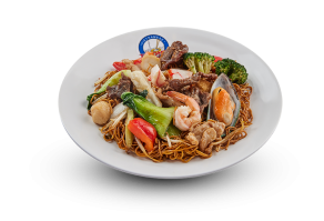 Stir Fried Soft Egg Noodle with Assorted Meat and Seafood (Mì Xào Mềm Thập Cẩm)